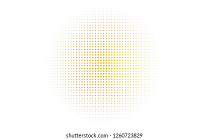 Light Orange vector cover with spots. Glitter abstract illustration with blurred drops of rain. Template for your brand book.