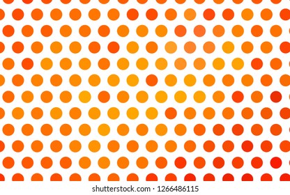 Light Orange vector cover with spots. Blurred decorative design in abstract style with bubbles. Design for posters, banners.