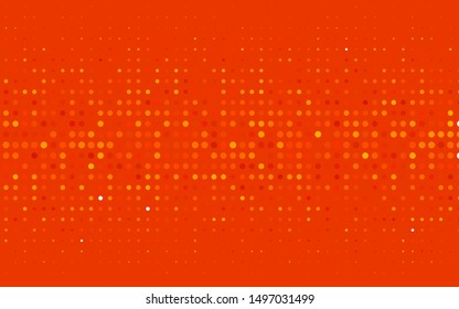 Light Orange vector cover with spots. Beautiful colored illustration with blurred circles in nature style. Pattern for ads, booklets.