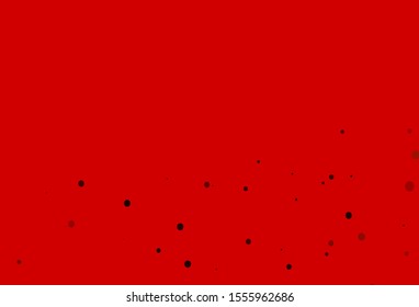Light Orange vector cover with spots. Blurred decorative design in abstract style with bubbles. Template for your brand book.