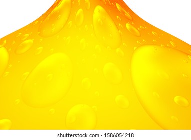 Light Orange vector cover with spots. Glitter abstract illustration with blurred drops of rain. The pattern can be used for aqua ad, booklets.