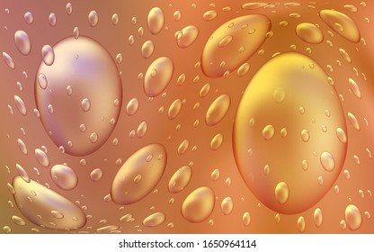 Light Orange vector cover with spots. Beautiful colored illustration with blurred circles in nature style. The pattern can be used for ads, leaflets of liquid.