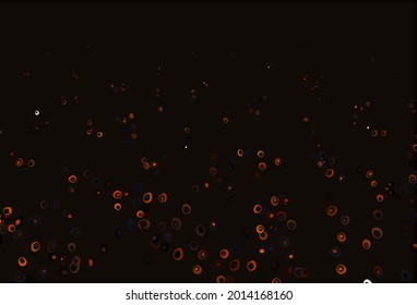 Light Orange vector cover with spots. Abstract illustration with colored bubbles in nature style. Design for business adverts.