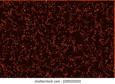 Cubierta vectorial de naranja claro con manchas. Diseño decorativo borroso en estilo abstracto con burbujas. Patrón para sitios web hermosos.
