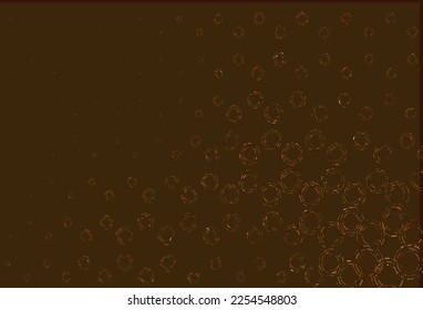 Cubierta vectorial de color naranja claro con manchas. Ilustración con un conjunto de círculos abstractos de colores brillantes. Patrón para sitios web hermosos.