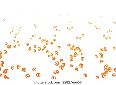 Light Orange vector cover with spots. Abstract illustration with colored bubbles in nature style. Pattern for ads, leaflets.
