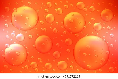 Light Orange vector cover with spots. Beautiful colored illustration with blurred circles in nature style. New design for ad, poster, banner of your website.