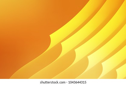 Light Orange vector cover with stright stripes. Lines on blurred abstract background with gradient. Best design for your ad, poster, banner.