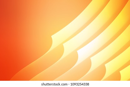 Light Orange vector cover with stright stripes. Lines on blurred abstract background with gradient. Best design for your ad, poster, banner.