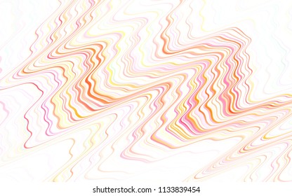 Light Orange vector cover with stright stripes. Glitter abstract illustration with colored sticks. The pattern for ad, booklets, leaflets.