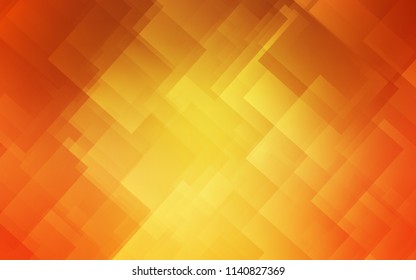 Light Orange vector cover with stright stripes. Glitter abstract illustration with colored sticks. The pattern for ad, booklets, leaflets.