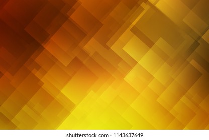 Light Orange vector cover with stright stripes. Glitter abstract illustration with colored sticks. Best design for your ad, poster, banner.
