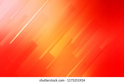 Light Orange vector cover with stright stripes. Modern geometrical abstract illustration with Lines. Smart design for your business advert.