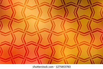Light Orange vector cover with stright stripes. Modern geometrical abstract illustration with Lines. Pattern for ads, posters, banners.
