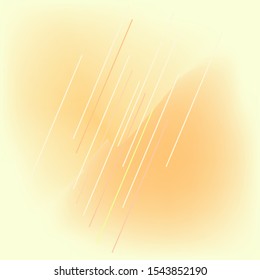 Light ORANGE vector cover with stripe. Glitter line abstract style illustration with gradient. New design for your business advert, poster, banner, of website. Background for a cell phone.
