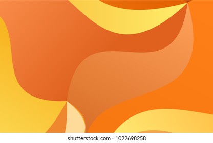 Light Orange vector crooked abstract template. Glitter abstract illustration with wry lines. The elegant pattern can be used as part of a brand book.