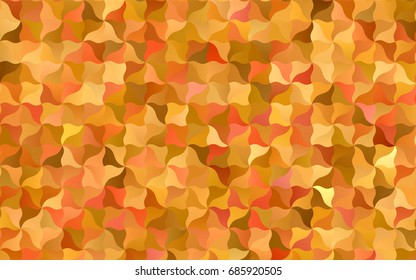 Light Orange vector crooked abstract template. Shining illustration, which consist of blurred lines. The elegant pattern can be used as part of a brand book.