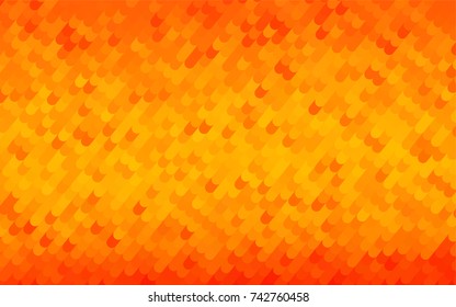 Light Orange vector crooked abstract background. Creative illustration in halftone arched style with gradient. Brand-new design for your business.