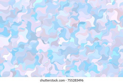 Light Orange vector crooked abstract pattern. A completely new color illustration in a vague style. A completely new design for your business.