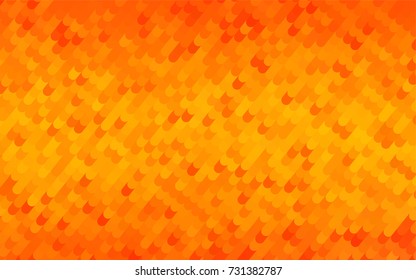 Light Orange vector curved background. Creative geometric illustration in Origami style with gradient. The elegant pattern can be used as part of a brand book.