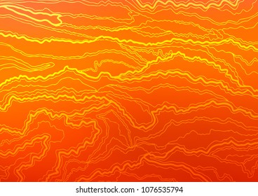 Light Orange vector curved pattern. Blurred decorative design with Zen tangles. The best blurred design for your business.