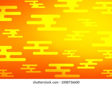 Light Orange vector doodle blurred pattern. Decorative shining illustration with doodles on abstract template. The template can be used as a background for cell phones.