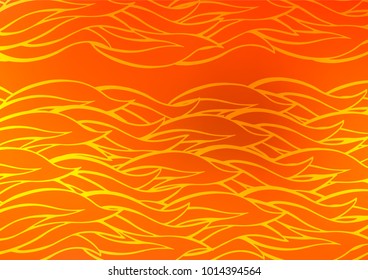 Light Orange vector doodle blurred template. Blurred decorative design in Indian style with Zen tangles. Hand painted design for web, wrapping, wallpaper.