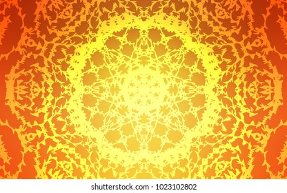 Light Orange vector doodle blurred texture. Blurred decorative design in Indian style with lines drown by child. Hand painted design for web, wrapping, wallpaper.