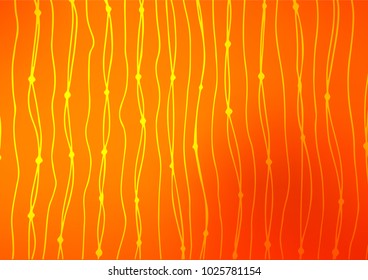 Light Orange vector doodle blurred pattern. Shining colored illustration with doodles in Arabic style. Brand-new design for your business.