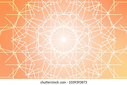 Light Orange vector doodle blurred texture. Doodle illustration made by child in Origami style with gradient. The pattern can be used for coloring books and pages for kids.
