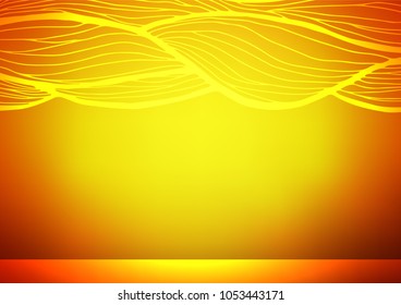 Light Orange vector doodle blurred pattern. Modern geometrical abstract illustration with doodles. A completely new template for your business design.