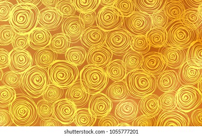 Light Orange vector doodle blurred background. Creative illustration in blurred style with roses. A completely new design for your business.