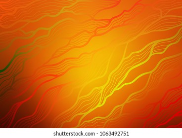 Light Orange vector doodle blurred template. Creative illustration in blurred style with doodles and Zen tangles. A completely new template for your business design.