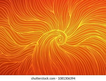 Light Orange vector doodle blurred template. Blurred decorative design in Indian style with Zen tangles. A new texture for your design.