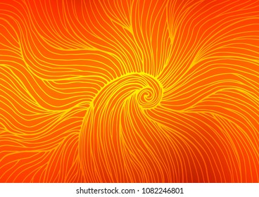 Light Orange vector doodle blurred background. Colorful illustration in abstract style with doodles and Zen tangles. Hand painted design for web, leaflet, textile.