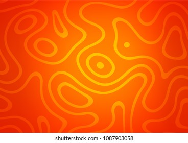 Light Orange vector doodle blurred pattern. Glitter abstract illustration with doodles and Zen tangles. The completely new template can be used for your brand book.