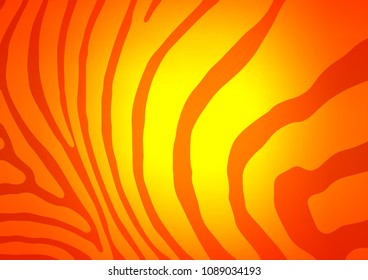 Light Orange vector doodle blurred pattern. Colorful abstract illustration with lines in Asian style. A completely new template for your business design.