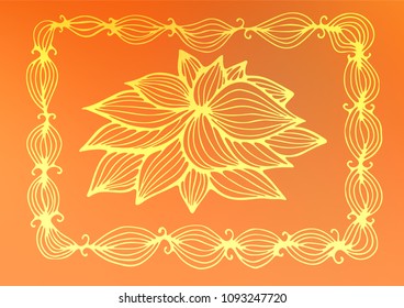 Light Orange vector doodle blurred template. Sketchy hand drawn doodles on blurred background. The template can be used as a background for cell phones.