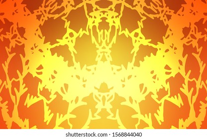 Light Orange vector doodle blurred texture. Blurred decorative design in Indian style with lines drown by child. Hand painted design for web, wrapping, wallpaper.