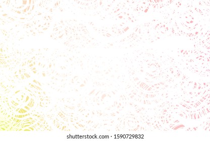 Light Orange vector doodle blurred background. Roses on elegant natural pattern with gradient. The elegant pattern can be used as a part of a brand book.
