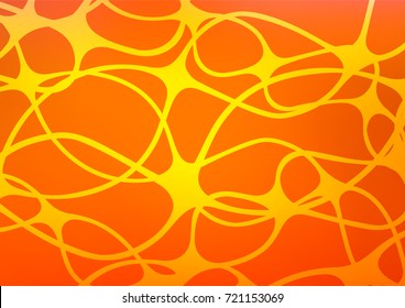 Light Orange vector doodle blurred pattern. Glitter abstract illustration with doodles and Zen tangles. The pattern can be used for wallpapers and coloring books.
