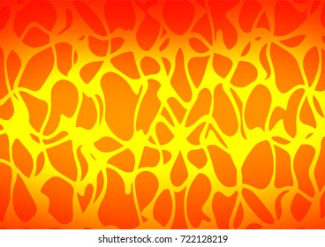 Light Orange vector doodle blurred pattern. Modern geometrical abstract illustration with doodles. A completely new template for your business design.