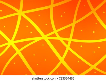 Light Orange vector doodle blurred texture. Shining colored illustration with doodles in Zen tangle style. Hand painted design for web, wrapping, wallpaper.
