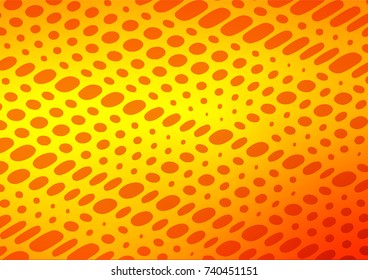 Light Orange vector doodle blurred template. Blurred decorative design in Indian style with Zen tangles. The doodle design can be used for your web site.