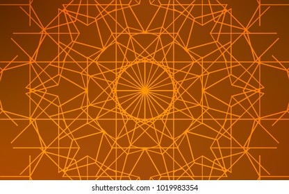 Light Orange vector doodle bright layout. An elegant bright illustration with lines drawn by child in Natural style. A completely new template for your business design.