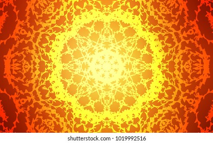 Light Orange vector doodle bright template. Sketchy doodles drawn by child on blurred background. A completely new template for your business design.