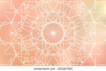 Light Orange vector doodle bright pattern. An elegant bright illustration with lines drawn by child in Natural style. The pattern can be used for coloring books and pages for kids.