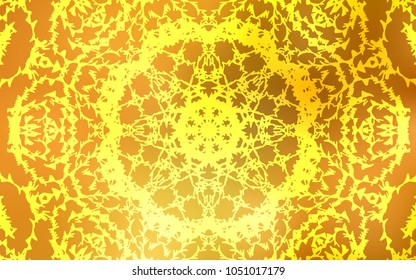Light Orange vector doodle bright template. Modern geometrical abstract illustration with doodles drawn by child. The pattern can be used for wallpapers and coloring books.