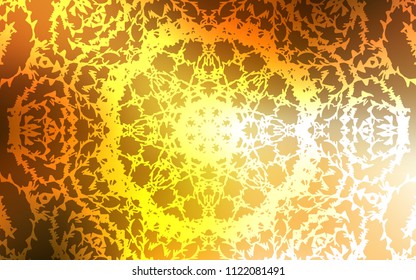 Light Orange vector doodle bright template. Shining colored illustration with childish doodles in Arabic style. Brand-new style for your business design.