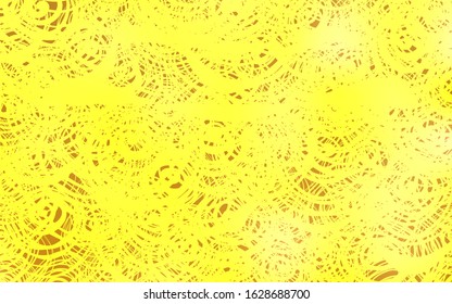 Light Orange vector doodle bright background. Glitter abstract illustration with doodles and roses. The template can be used as a background for cell phones.